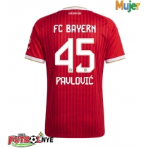 Camiseta Bayern Munich Aleksandar Pavlovic #45 Primera Equipación para mujer 2026-27 manga corta